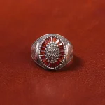 انگشتر سنتاتیک یاقوت سرخ مردانه کد 18137