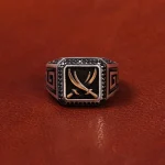 انگشتر نقره مردانه ذوالفقار کد 18142