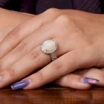 انگشتر اوپال زنانه کد 18162