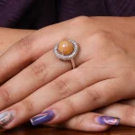 انگشتر اوپال زنانه کد 18164
