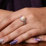 انگشتر اوپال زنانه کد 18167