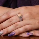 انگشتر اوپال زنانه کد 18170