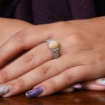 انگشتر اوپال زنانه کد 18171