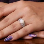 انگشتر اوپال زنانه کد 18172