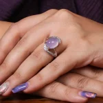 انگشتر عقیق سوسنی زنانه کد 18177