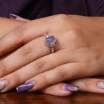 انگشتر عقیق سوسنی زنانه کد 18181