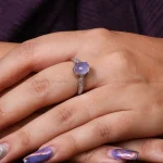 انگشتر عقیق سوسنی زنانه کد 18182