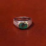 انگشتر زمرد مردانه کد 18211