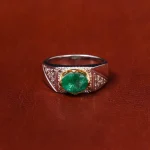 انگشتر زمرد مردانه کد 18212
