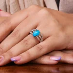 انگشتر فیروزه شجری زنانه کد 18250