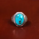 انگشتر فیروزه شجری مردانه کد 18291