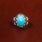 انگشتر فیروزه عجمی مردانه کد 18294