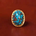 انگشتر فیروزه شجری مردانه کد 18406