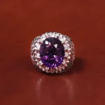 انگشتر آمیتیست مردانه کد 18430