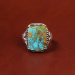 انگشتر فیروزه شجری مردانه کد 18452