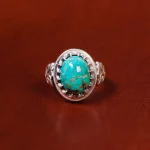 انگشتر فیروزه شجری مردانه کد 18463