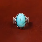 انگشتر فیروزه شجری مردانه کد 18474
