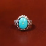 انگشتر فیروزه شجری مردانه کد 18475