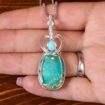 گردنبند فیروزه شجری کد 18502