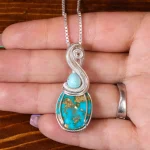 گردنبند فیروزه شجری کد 18503