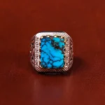 انگشتر فیروزه شجری مردانه کد 18511