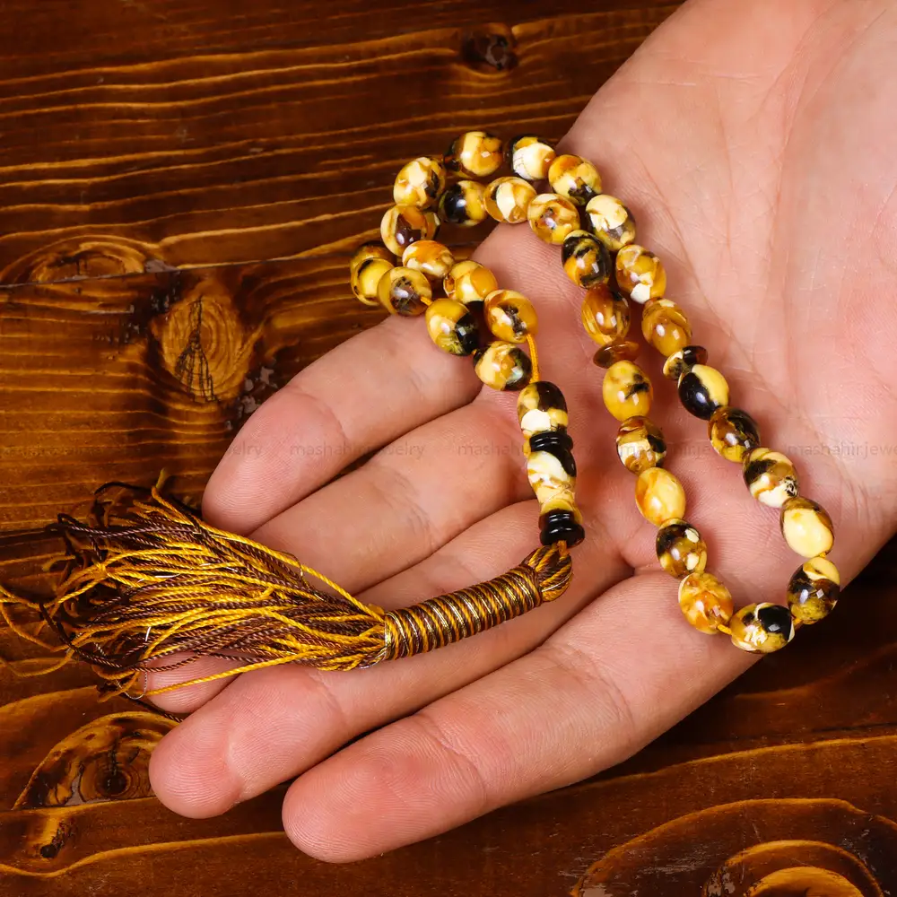 تسبیح پودر کهربا کد 18523