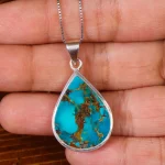 گردنبند فیروزه شجری زنانه کد 18560