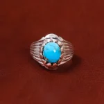 انگشتر فیروزه شجری مردانه کد 18579