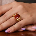 انگشتر عقیق زنانه کد 18648