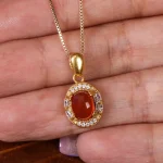 گردنبند عقیق کد 18652