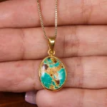 گردنبند فیروزه شجری کد 18653