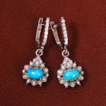 گوشواره فیروزه زنانه کد 18073