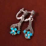 گوشواره فیروزه زنانه کد 18076