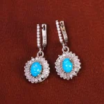 گوشواره فیروزه زنانه کد 18082