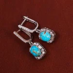 گوشواره فیروزه زنانه کد 18083