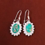 گوشواره فیروزه زنانه کد 18093