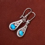 گوشواره فیروزه زنانه کد 18099