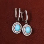 گوشواره فیروزه زنانه کد 18105