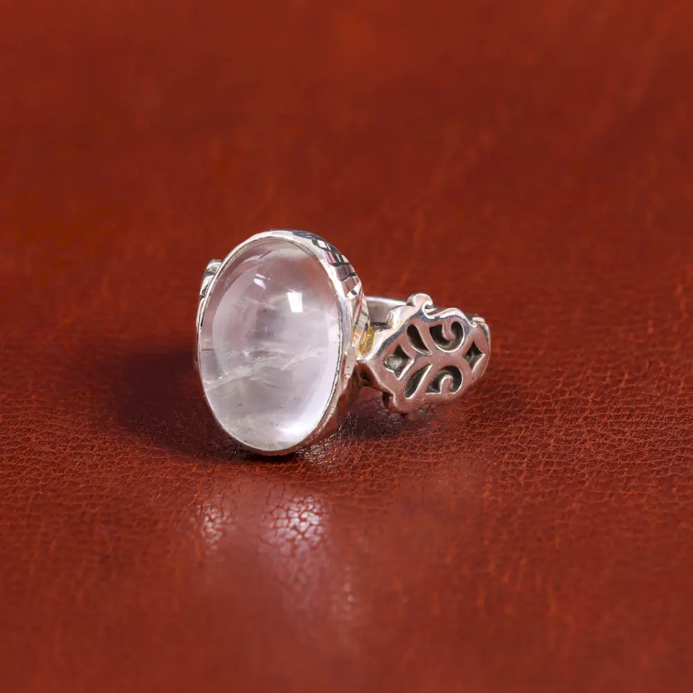 انگشتر دُر نجف مردانه کد 18003