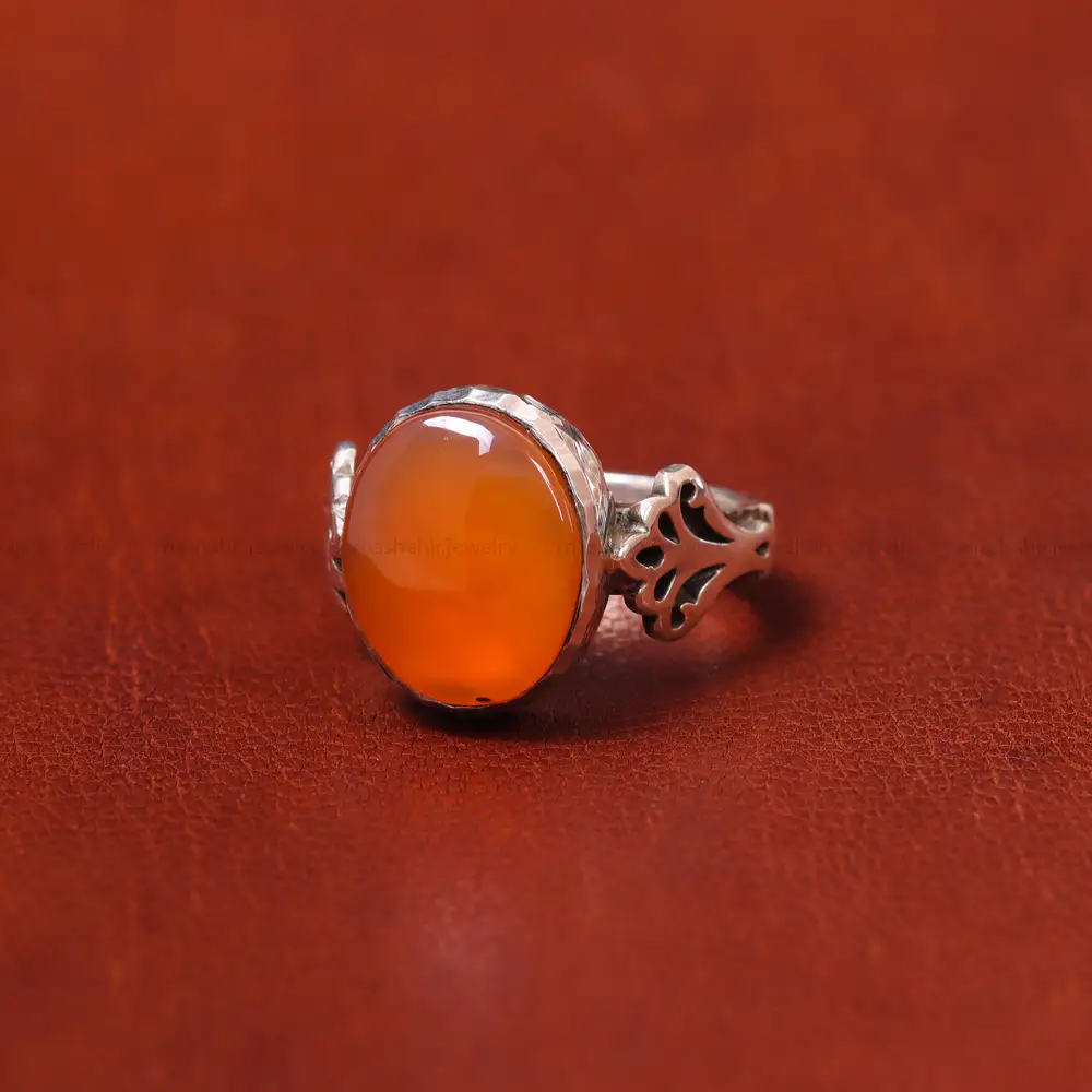 انگشتر عقیق یمن مردانه کد 18023