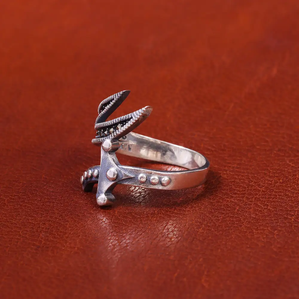 انگشتر نقره مردانه ذوالفقار کد 18139