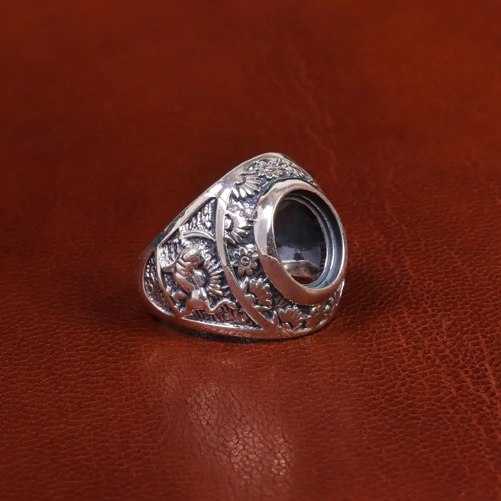 رکاب نقره مردانه کد 022