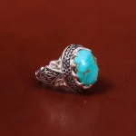 انگشتر فیروزه شجری مردانه کد 18593