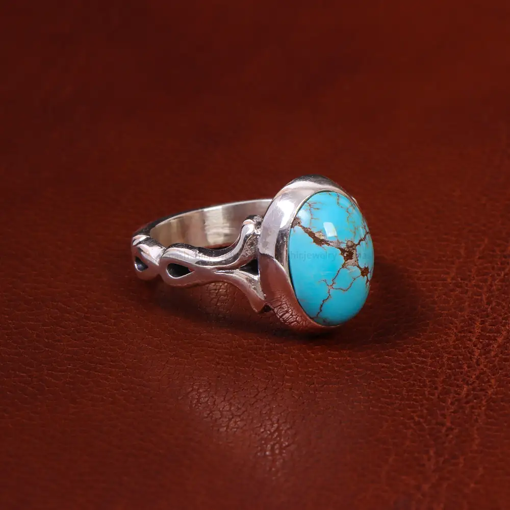 انگشتر فیروزه شجری مردانه کد 18620