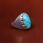 انگشتر فیروزه شجری مردانه کد 18631