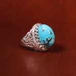 انگشتر فیروزه شجری مردانه کد 18632