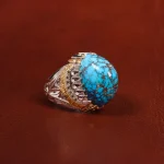 انگشتر فیروزه شجری مردانه کد 18707