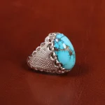 انگشتر فیروزه شجری مردانه کد 18711