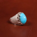 انگشتر فیروزه شجری مردانه کد 18717