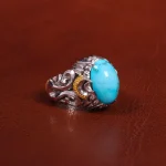 انگشتر فیروزه شجری مردانه کد 18720